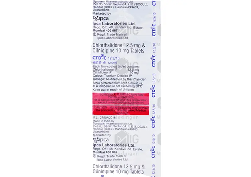 CTD C 12.5/10MG CTD C 12.5/10MG
